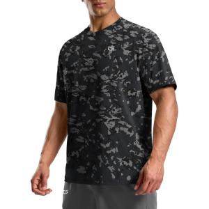 imageMens Athletic Running Shirts Dry Fit Moisture Wicking Workout Gym TShirts Short Sleeve Cooling Tee Tops for MenAgrey Camo