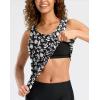 imageG Gradual Tankini Tops for Women High Neck Swimsuits Swim Top Modest Bathing Suit Swimwear Tank Top only No BottomD Black Floral