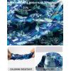 imageG Gradual Tankini Tops for Women High Neck Swimsuits Swim Top Modest Bathing Suit Swimwear Tank Top only No BottomGeometric Leaf