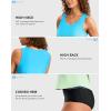 imageG Gradual Tankini Tops for Women High Neck Swimsuits Swim Top Modest Bathing Suit Swimwear Tank Top only No BottomGreenYellow Gradient