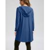 imageWomens UPF 50 Swim Cover Up Sun Protection Hoodie Long Jacket SPF Lightweight Beach Cover Ups for WomenDark Blue