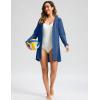 imageWomens UPF 50 Swim Cover Up Sun Protection Hoodie Long Jacket SPF Lightweight Beach Cover Ups for WomenDark Blue
