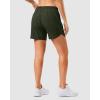 imageG Gradual 57 Athletic Running Shorts for Women 2 Zipper Pockets Lightweight Workout Gym Summer Dolphin Shorts with LinerArmy Green