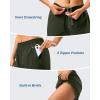 imageG Gradual 57 Athletic Running Shorts for Women 2 Zipper Pockets Lightweight Workout Gym Summer Dolphin Shorts with LinerArmy Green