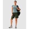 imageG Gradual 57 Athletic Running Shorts for Women 2 Zipper Pockets Lightweight Workout Gym Summer Dolphin Shorts with LinerArmy Green