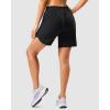 imageG Gradual 57 Athletic Running Shorts for Women 2 Zipper Pockets Lightweight Workout Gym Summer Dolphin Shorts with LinerBlack