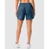 imageG Gradual 57 Athletic Running Shorts for Women 2 Zipper Pockets Lightweight Workout Gym Summer Dolphin Shorts with LinerBlue Grey