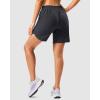 imageG Gradual 57 Athletic Running Shorts for Women 2 Zipper Pockets Lightweight Workout Gym Summer Dolphin Shorts with LinerDark Grey