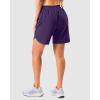 imageG Gradual 57 Athletic Running Shorts for Women 2 Zipper Pockets Lightweight Workout Gym Summer Dolphin Shorts with LinerDeep Purple