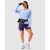 imageG Gradual 57 Athletic Running Shorts for Women 2 Zipper Pockets Lightweight Workout Gym Summer Dolphin Shorts with LinerDeep Purple