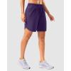 imageG Gradual 57 Athletic Running Shorts for Women 2 Zipper Pockets Lightweight Workout Gym Summer Dolphin Shorts with LinerDeep Purple