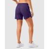 imageG Gradual 57 Athletic Running Shorts for Women 2 Zipper Pockets Lightweight Workout Gym Summer Dolphin Shorts with LinerDeep Purple