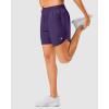 imageG Gradual 57 Athletic Running Shorts for Women 2 Zipper Pockets Lightweight Workout Gym Summer Dolphin Shorts with LinerDeep Purple