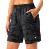 imageG Gradual 57 Athletic Running Shorts for Women 2 Zipper Pockets Lightweight Workout Gym Summer Dolphin Shorts with LinerGrey Camo