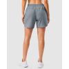 imageG Gradual 57 Athletic Running Shorts for Women 2 Zipper Pockets Lightweight Workout Gym Summer Dolphin Shorts with LinerLight Grey