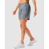 imageG Gradual 57 Athletic Running Shorts for Women 2 Zipper Pockets Lightweight Workout Gym Summer Dolphin Shorts with LinerLight Grey