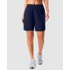 imageG Gradual 57 Athletic Running Shorts for Women 2 Zipper Pockets Lightweight Workout Gym Summer Dolphin Shorts with LinerNavy