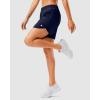 imageG Gradual 57 Athletic Running Shorts for Women 2 Zipper Pockets Lightweight Workout Gym Summer Dolphin Shorts with LinerNavy