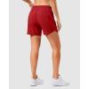 imageG Gradual 57 Athletic Running Shorts for Women 2 Zipper Pockets Lightweight Workout Gym Summer Dolphin Shorts with LinerRed
