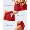 imageG Gradual 57 Athletic Running Shorts for Women 2 Zipper Pockets Lightweight Workout Gym Summer Dolphin Shorts with LinerRed