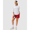 imageG Gradual 57 Athletic Running Shorts for Women 2 Zipper Pockets Lightweight Workout Gym Summer Dolphin Shorts with LinerRed