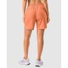 imageG Gradual 57 Athletic Running Shorts for Women 2 Zipper Pockets Lightweight Workout Gym Summer Dolphin Shorts with LinerRed Coral