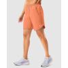 imageG Gradual 57 Athletic Running Shorts for Women 2 Zipper Pockets Lightweight Workout Gym Summer Dolphin Shorts with LinerRed Coral