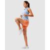 imageG Gradual 57 Athletic Running Shorts for Women 2 Zipper Pockets Lightweight Workout Gym Summer Dolphin Shorts with LinerRed Coral