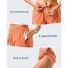imageG Gradual 57 Athletic Running Shorts for Women 2 Zipper Pockets Lightweight Workout Gym Summer Dolphin Shorts with LinerRed Coral
