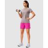 imageG Gradual 57 Athletic Running Shorts for Women 2 Zipper Pockets Lightweight Workout Gym Summer Dolphin Shorts with LinerRose