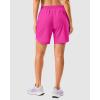 imageG Gradual 57 Athletic Running Shorts for Women 2 Zipper Pockets Lightweight Workout Gym Summer Dolphin Shorts with LinerRose
