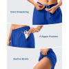 imageG Gradual 57 Athletic Running Shorts for Women 2 Zipper Pockets Lightweight Workout Gym Summer Dolphin Shorts with LinerRoyal Blue