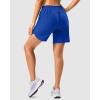 imageG Gradual 57 Athletic Running Shorts for Women 2 Zipper Pockets Lightweight Workout Gym Summer Dolphin Shorts with LinerRoyal Blue