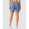 imageG Gradual 57 Athletic Running Shorts for Women 2 Zipper Pockets Lightweight Workout Gym Summer Dolphin Shorts with LinerStone Blue