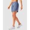 imageG Gradual 57 Athletic Running Shorts for Women 2 Zipper Pockets Lightweight Workout Gym Summer Dolphin Shorts with LinerStone Blue