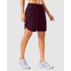 imageG Gradual 57 Athletic Running Shorts for Women 2 Zipper Pockets Lightweight Workout Gym Summer Dolphin Shorts with LinerWine