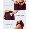 imageG Gradual 57 Athletic Running Shorts for Women 2 Zipper Pockets Lightweight Workout Gym Summer Dolphin Shorts with LinerWine
