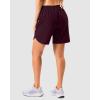 imageG Gradual 57 Athletic Running Shorts for Women 2 Zipper Pockets Lightweight Workout Gym Summer Dolphin Shorts with LinerWine
