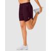 imageG Gradual 57 Athletic Running Shorts for Women 2 Zipper Pockets Lightweight Workout Gym Summer Dolphin Shorts with LinerWine