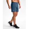 imageG Gradual Mens Athletic Running Shorts 759 Zipper Pocket Lightweight Workout Gym Quick Dry Shorts Golf Tennis HikingBlue Grey