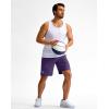 imageG Gradual Mens Athletic Running Shorts 759 Zipper Pocket Lightweight Workout Gym Quick Dry Shorts Golf Tennis HikingDeep Purple