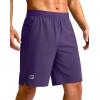 imageG Gradual Mens Athletic Running Shorts 759 Zipper Pocket Lightweight Workout Gym Quick Dry Shorts Golf Tennis HikingDeep Purple