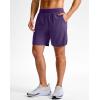 imageG Gradual Mens Athletic Running Shorts 759 Zipper Pocket Lightweight Workout Gym Quick Dry Shorts Golf Tennis HikingDeep Purple