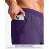 imageG Gradual Mens Athletic Running Shorts 759 Zipper Pocket Lightweight Workout Gym Quick Dry Shorts Golf Tennis HikingDeep Purple