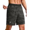 imageG Gradual Mens Athletic Running Shorts 759 Zipper Pocket Lightweight Workout Gym Quick Dry Shorts Golf Tennis HikingGreen Camo