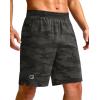 imageG Gradual Mens Athletic Running Shorts 759 Zipper Pocket Lightweight Workout Gym Quick Dry Shorts Golf Tennis HikingGreen Camo
