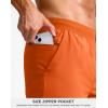 imageG Gradual Mens Athletic Running Shorts 759 Zipper Pocket Lightweight Workout Gym Quick Dry Shorts Golf Tennis HikingOrange