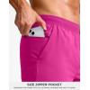imageG Gradual Mens Athletic Running Shorts 759 Zipper Pocket Lightweight Workout Gym Quick Dry Shorts Golf Tennis HikingRose