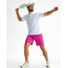 imageG Gradual Mens Athletic Running Shorts 759 Zipper Pocket Lightweight Workout Gym Quick Dry Shorts Golf Tennis HikingRose