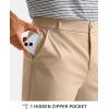 imageG Gradual Mens Golf Pants with 5 Pockets 303234 Lightweight Quick Dry Stretch Work Dress Pants Casual Slacks for MenKhakiW38 L34